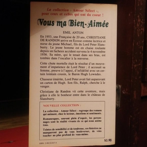Vous Ma Bien-Aimée par Emil Anton, Livre Vintage en Français 1979 - Picture 2 of 5